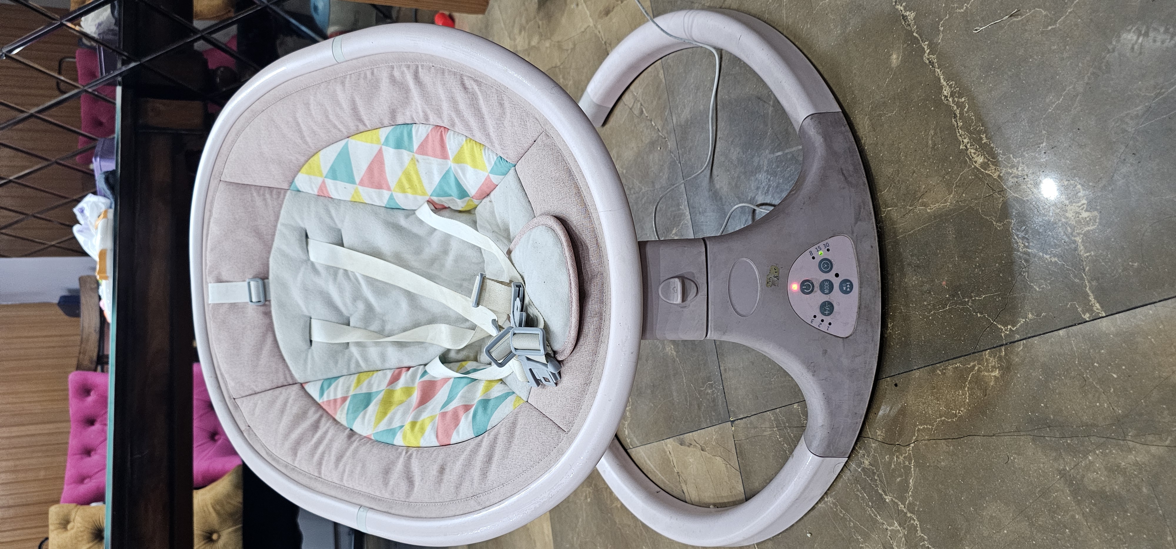 Nicu Auto Rocking Chair Preowned Electric Baby Rocker With Soothing Modes | Second Hugs