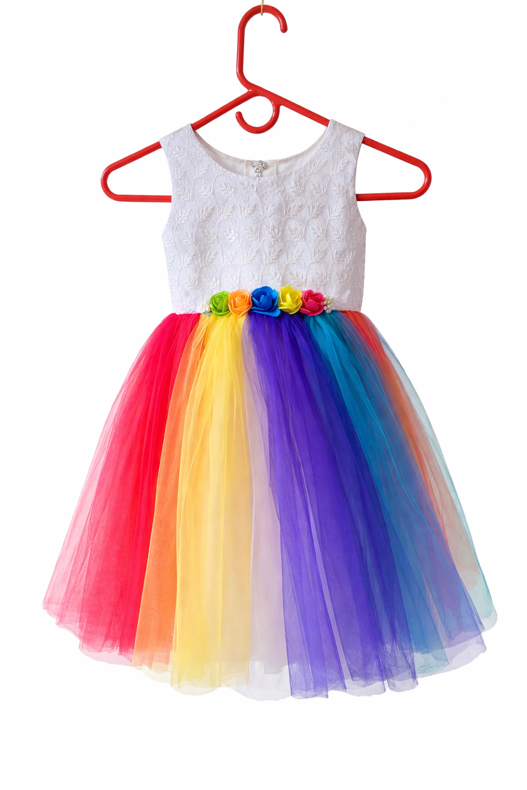 rainbow birthday dress Metallic Rainbow Striped Dress - Metallic Twirly Dress
