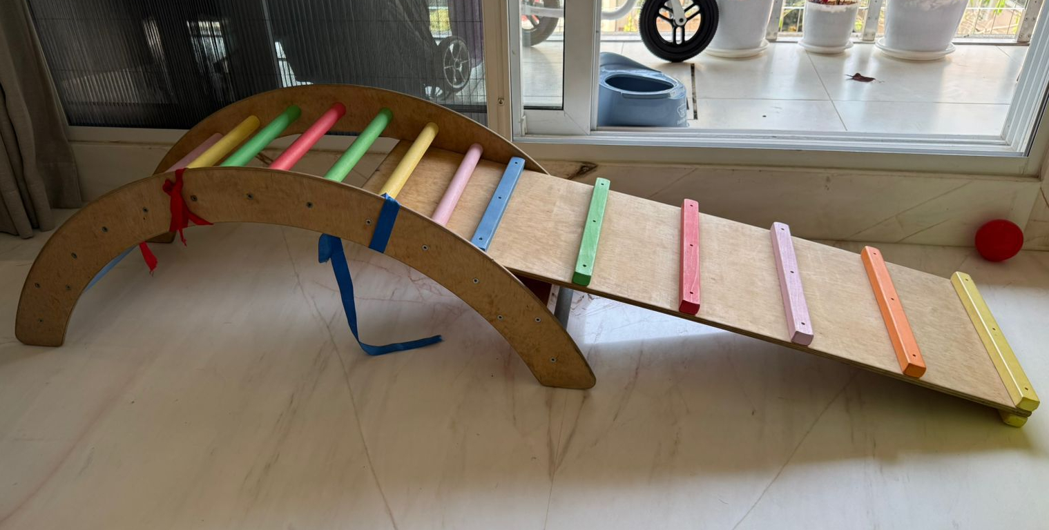 Pre-Owned Wooden Climbing Arch & Ramp Set | Second Hugs