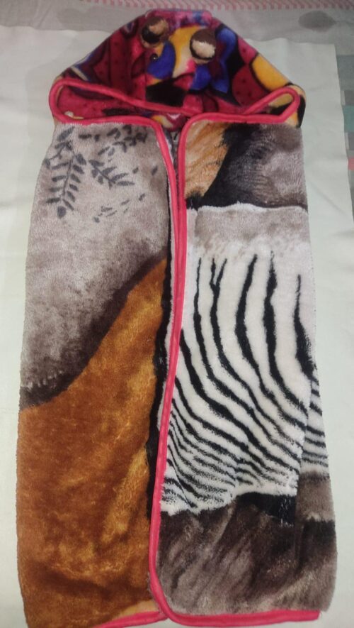 Newborn Baby Blanket – Animal Print (0–6 Months)