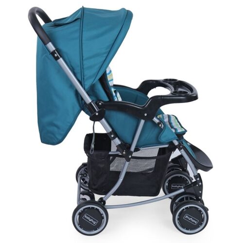 Baby hug 2 in 1 rocker and roll stroller cum rocker green