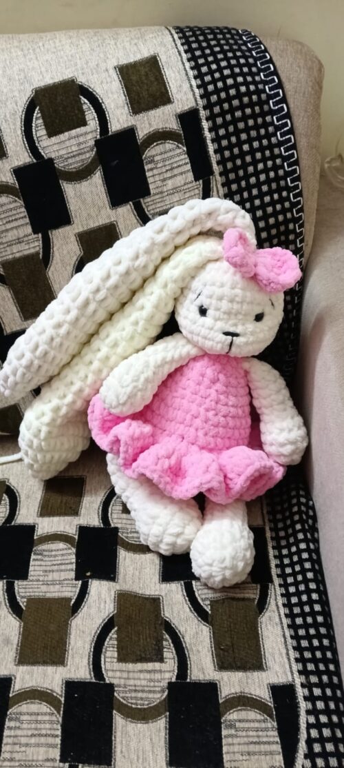 Crochet Handmade Long Ear Bunny – Soft, Cuddly & Perfect for Bunny Lovers