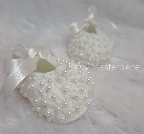 Crochet Baby Girl Shoes and Headband Set