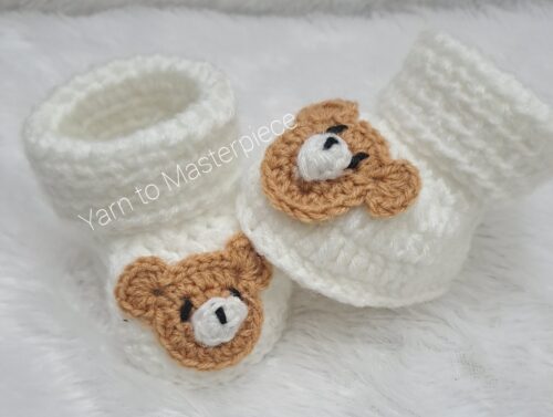 Crochet baby shoes