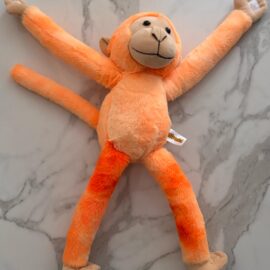 Adorable Stuffed Toy Combo: Monkey Plush & Pink Bear Plush