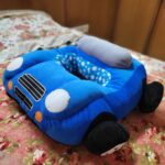 Plush Car Seat for Infants (0-2 Years)