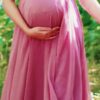 Pink Maternity Photoshoot Dress