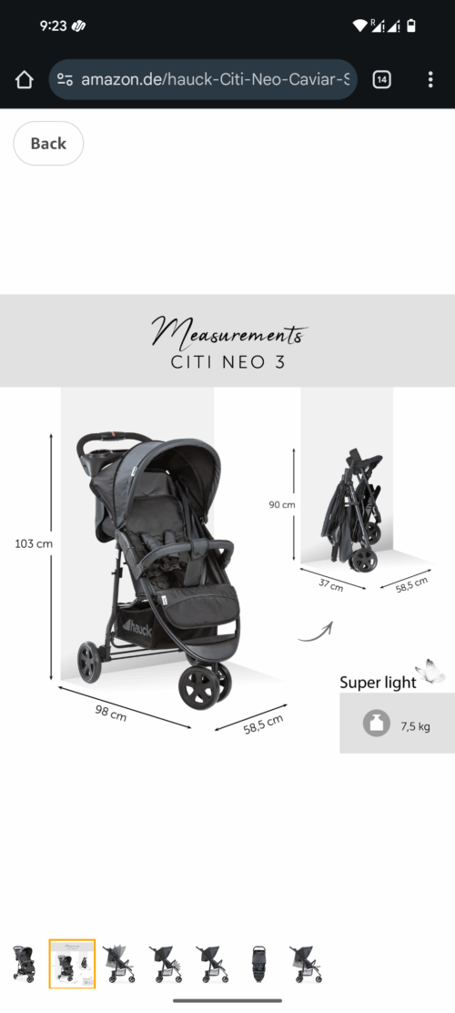 Hauk Citi Neo II Stroller