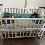 HunyHuny Super Comfy Multifunctional Wooden Rocking Cot