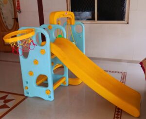 Babyhug 3-in-1 Swing & Slide with Basketball Hoop (Used, 2023)