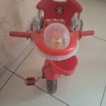 Toddlers Red Color Tricycle with Pre-Fed Nursery Rhymes