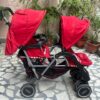 Babyhug Twinster Easy Foldable Twin Stroller – Red