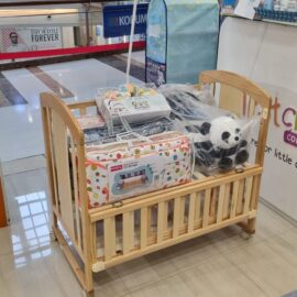 BabyHug -First Cry Rocking cot cum junior bed with mattress