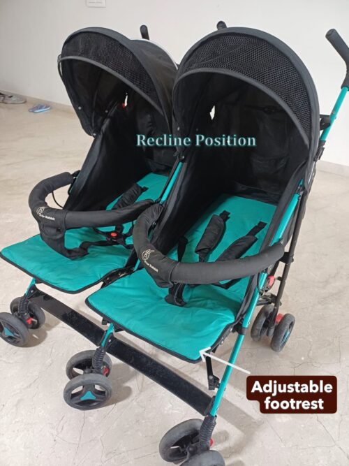 R For Rabbit Ginny & Johnny Twin Stroller – Like New! (Compact & Comfortable)