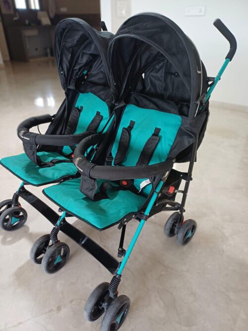 R For Rabbit Ginny & Johnny Twin Stroller – Like New! (Compact & Comfortable)