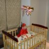 Babyhug Wooden Cot with Mattress