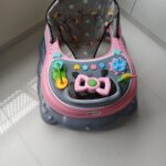 Baby Walker with Sound Feature, Games, Safety Gear & 360° Rotating Wheels