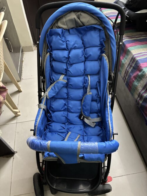 CozyRide Baby Pram – Classic Blue