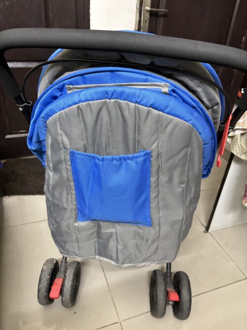 CozyRide Baby Pram – Classic Blue