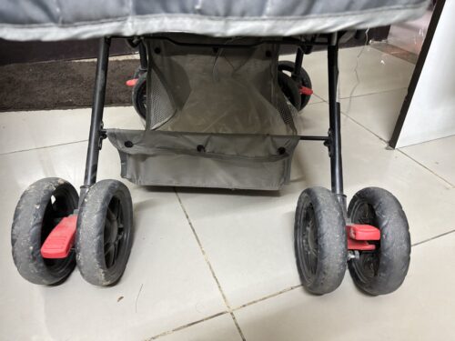 CozyRide Baby Pram – Classic Blue