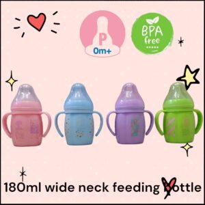 180ml Wide Neck Feeding Bottle (BPA Free)
