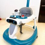 Fab N Funky Robotic Musical Activity Walker Cum Push Walker with Canopy