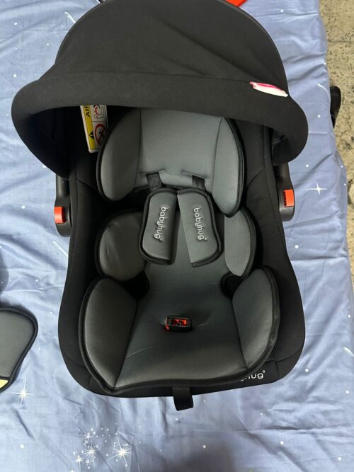 Baby hug carry cot cum car seat with rocking base