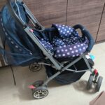 Purple Polka Dot Baby Stroller