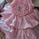 Pink Baby Girl Party Dress with Flower Embellishment