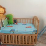 Comfortable Baby Bed with Mattress, Storage & Convertible Features