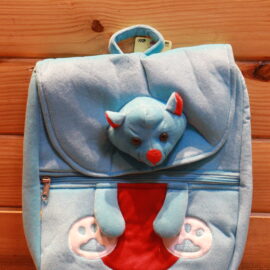 Blue Plush Kids’ Bat Backpack