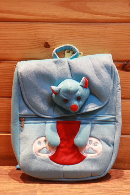 Blue Plush Kids’ Bat Backpack