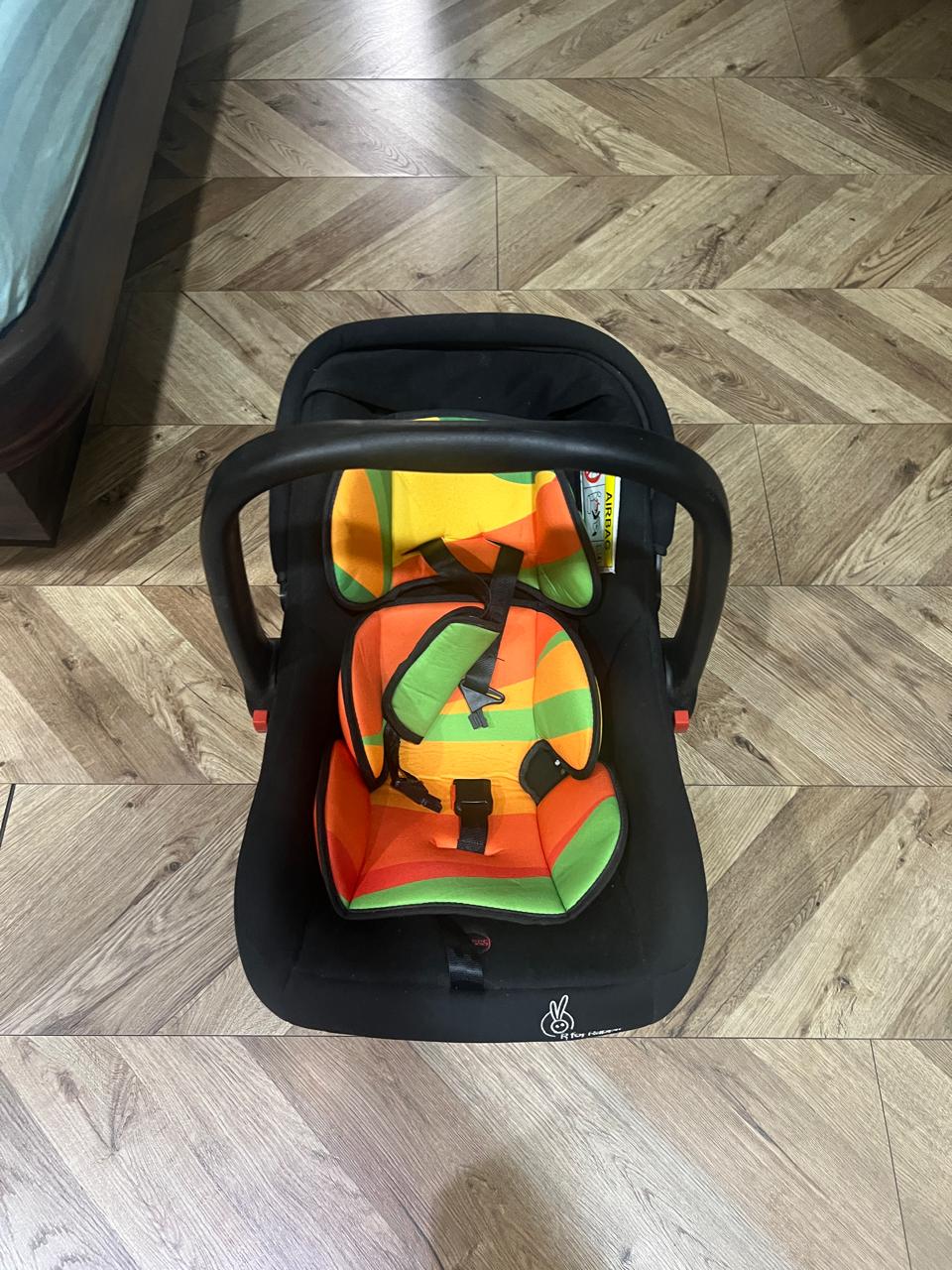 R for Rabbit Picaboo Baby Carry Cot, 4 in 1 Multi Purpose Kids Carry Cot, Infant Car Seat, Rocker for Infant Babies of 0 to 15 Months & Weight Capacity Upto 13 Kgs | 6 Months Warranty | (Colorful)