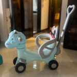 Jam & Honey 3-in-1 Ride-On and Rocker with Parental Handle | for Kids 2-5 Years Old | Non-Toxic PE | Durable and Safe with Seat Belt | BIS Approved | Blue