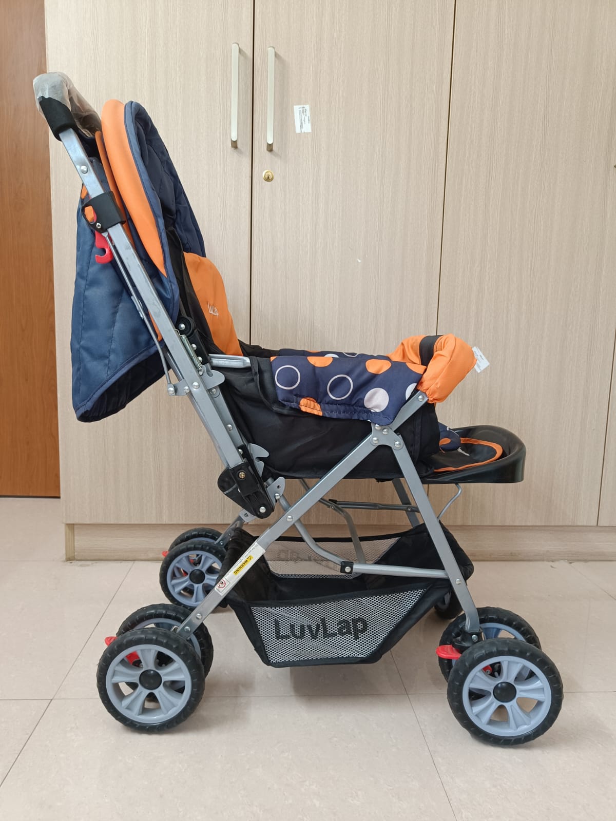 LuvLap Pram/Stroller (Orange)