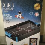 Simarr 3-in-1 Ice Hockey with Ludo & Snakes & Ladder Game Set