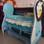 Baby Cradle with Gentle Swing & Mosquito Net