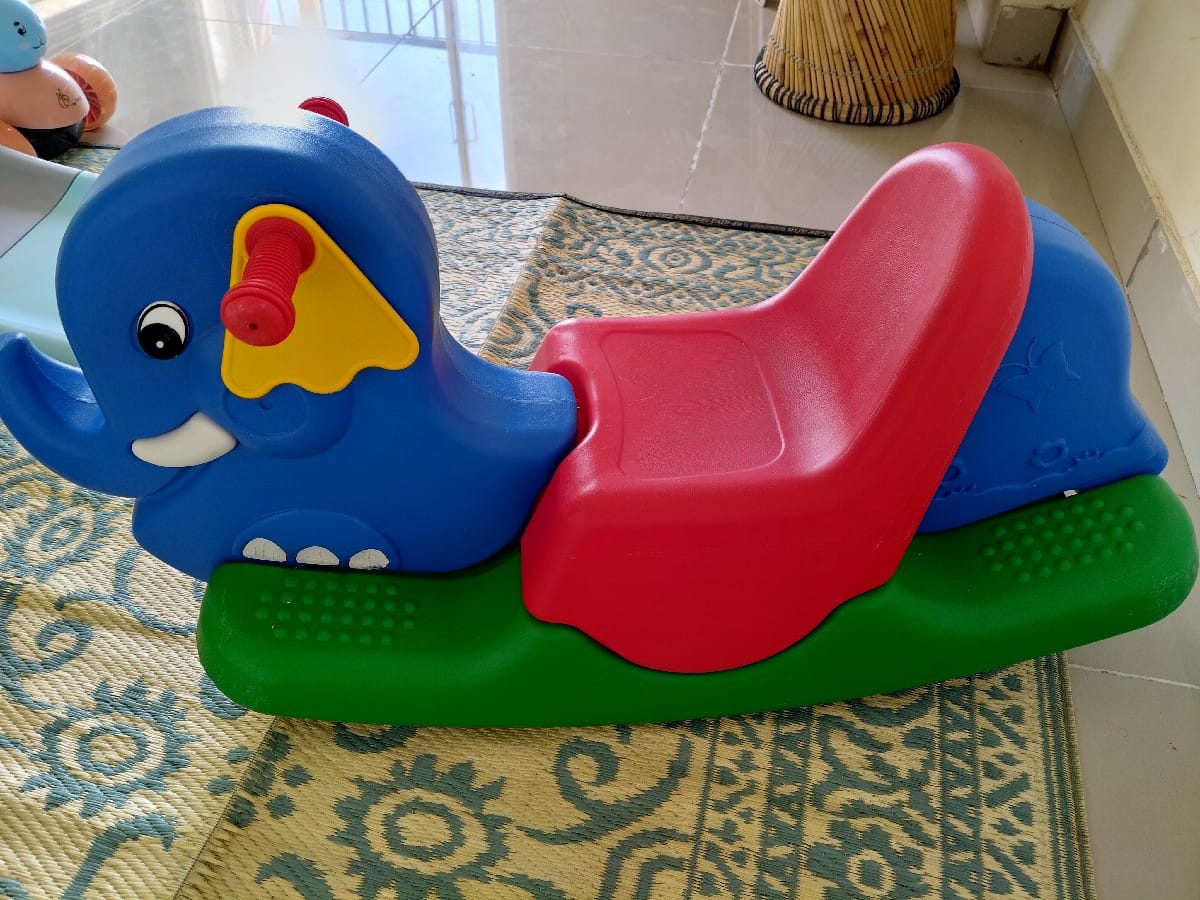 Jam & Honey Elephant Shaped Ride-On Car – Fun, Safe & Adorable Ride for Kids