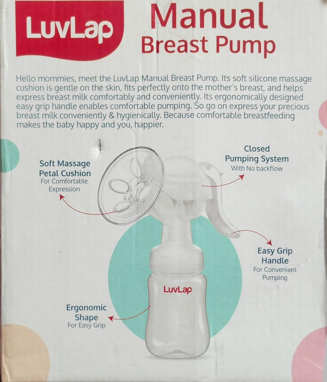 LuvLap Manual Breast Pump