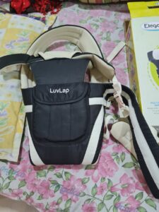 LuvLap Baby Carrier Bag- Black