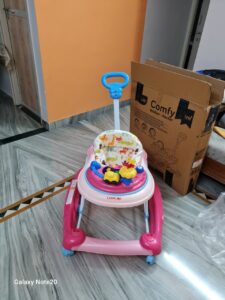 LuvLap Baby Walker- Pink