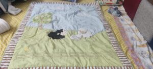 Preowned Baby Quilted Blanket – Farm Animals Design