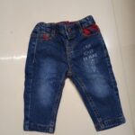 Pre-owned Max Baby Boy Jeans – Soft Denim with Inner Cotton Check Lining