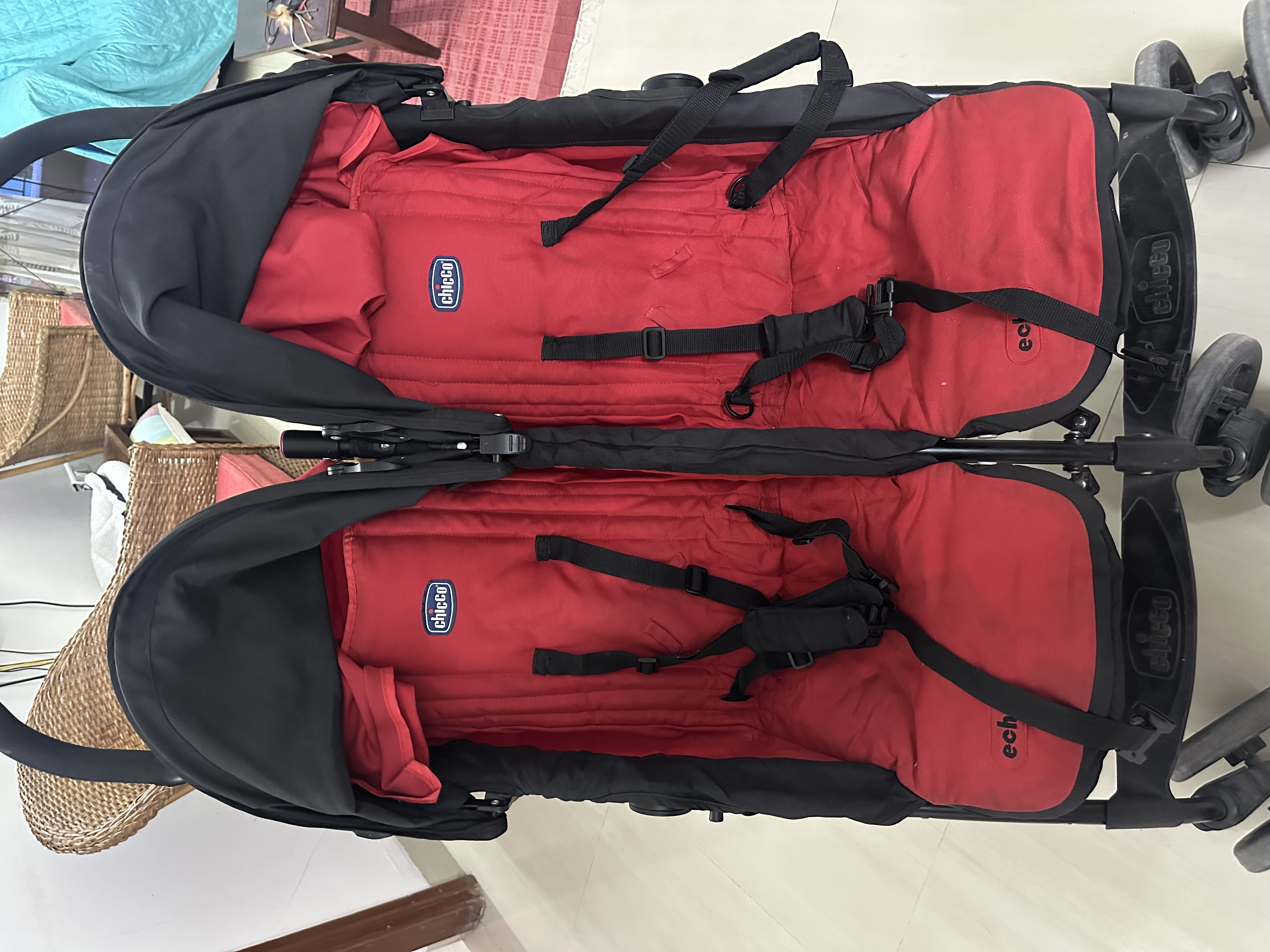 Preowned Sturdy Stroller for Twins by Chicco