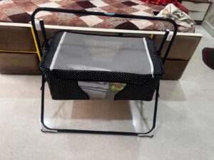 Pre-Owned Mothertouch Wonder Cradle Cum Bassinet Polka Dots Blue