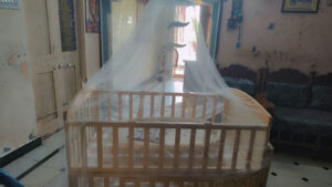 Preowned Babyhug Multi-Function Baby Crib & Cradle Set