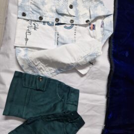 Pre-Owned Baby Clothes Set - Printed Shirt & Solid Shorts