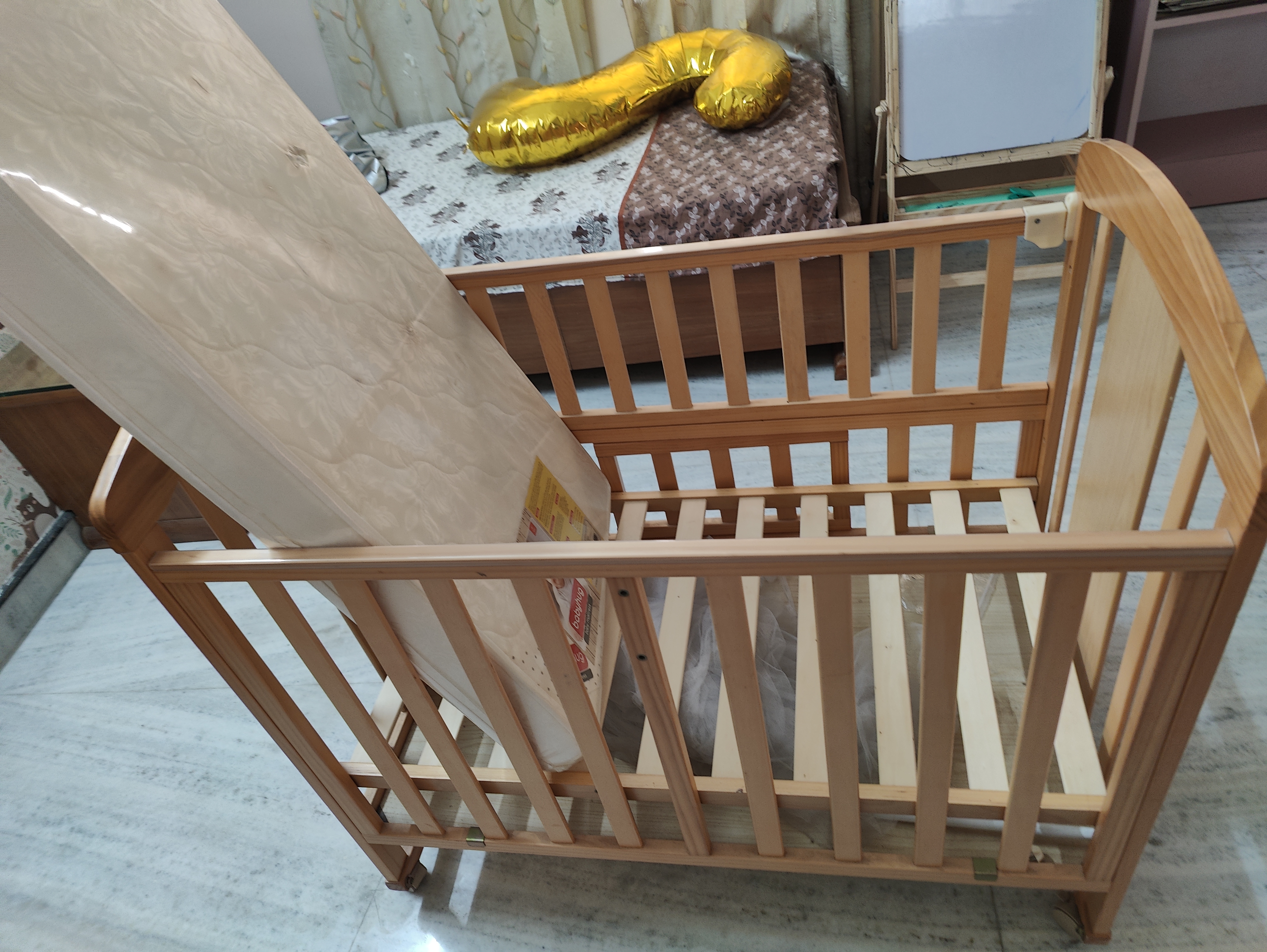 Preowned Montana wooden cot cum rocker
