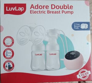 Pre-Owned LuvLap Adore Double Electric Breast Pump- Rechargeable & Smart Memory