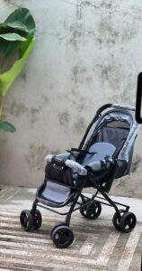 Preowned Baby Stroller with Multi-Recline Seat & Reversible Handle